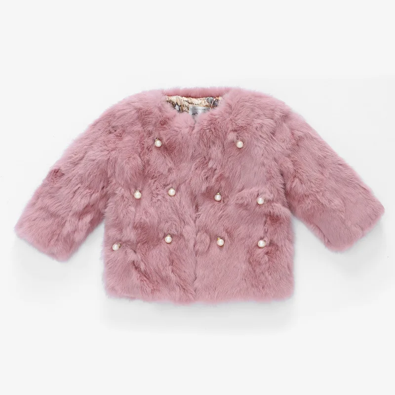 

JKP new children's clothing fur coat winter new children rabbit hair short section thick fur coat children's jacket ZPC-101
