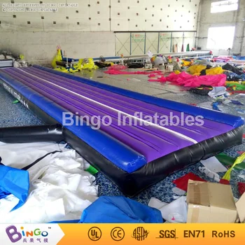 

Hot selling PVC material inflatable gymnastic mat air exercise mat with blower 9M / 30ft sport toy