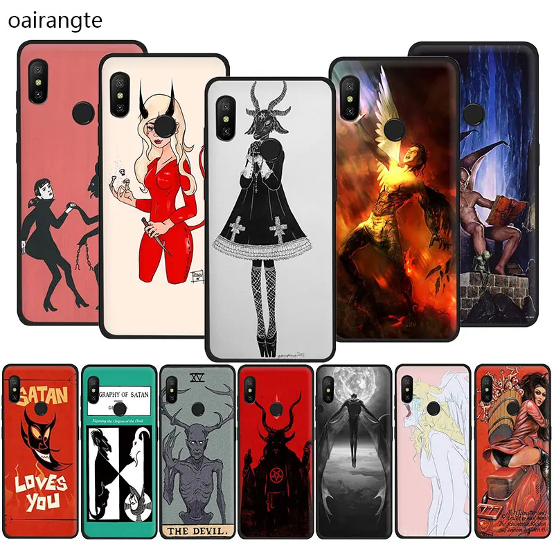

Devil Satan Soft TPU phone cover case for Redmi K20 4A 4X 5 6 5A 6A 7 Go Note 5 6 7 8 Pro