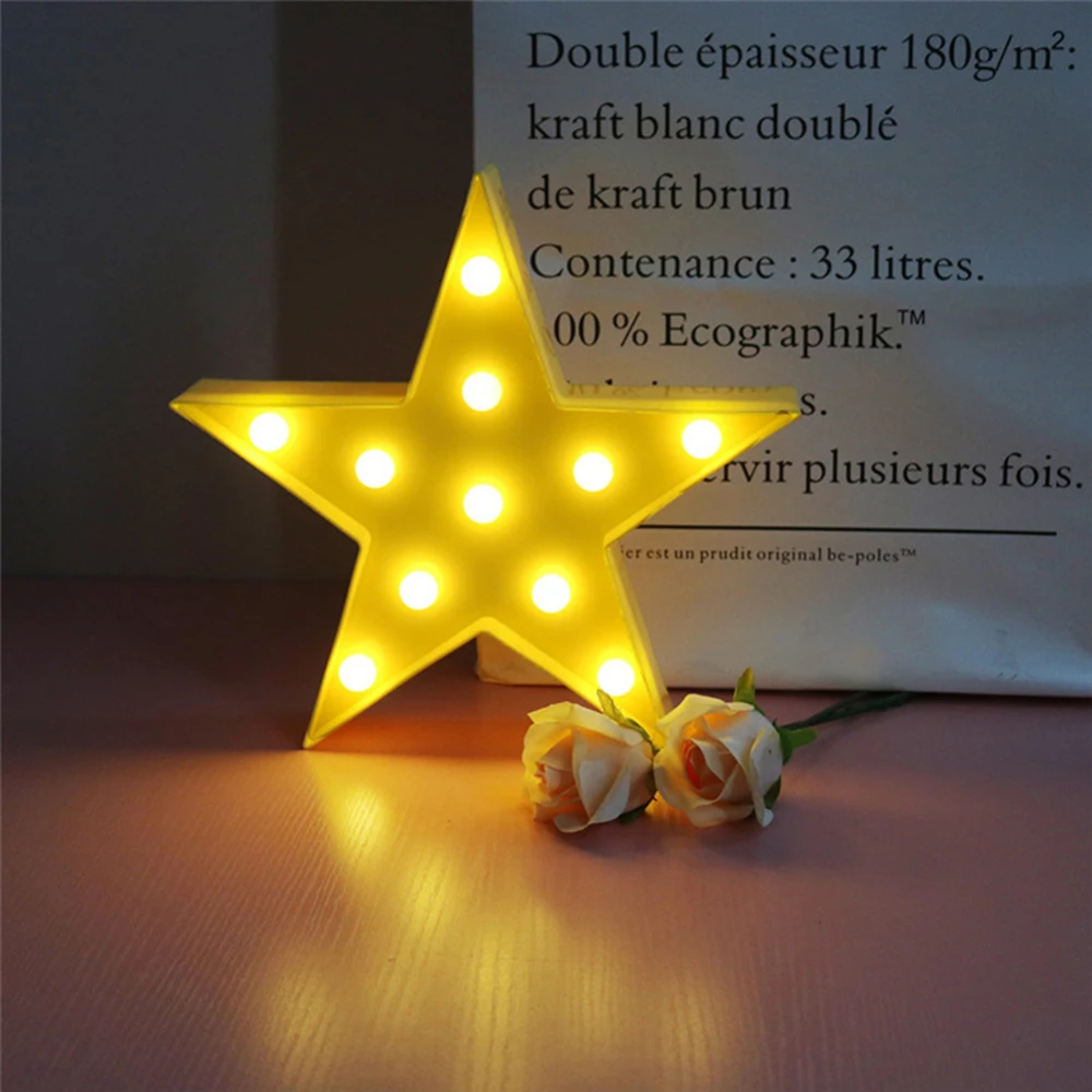  3D LED Night Light Cute Star Moon Cloud Design Wall Desktop Ornaments Kids Nursery Lamp Christmas B - 33057607431