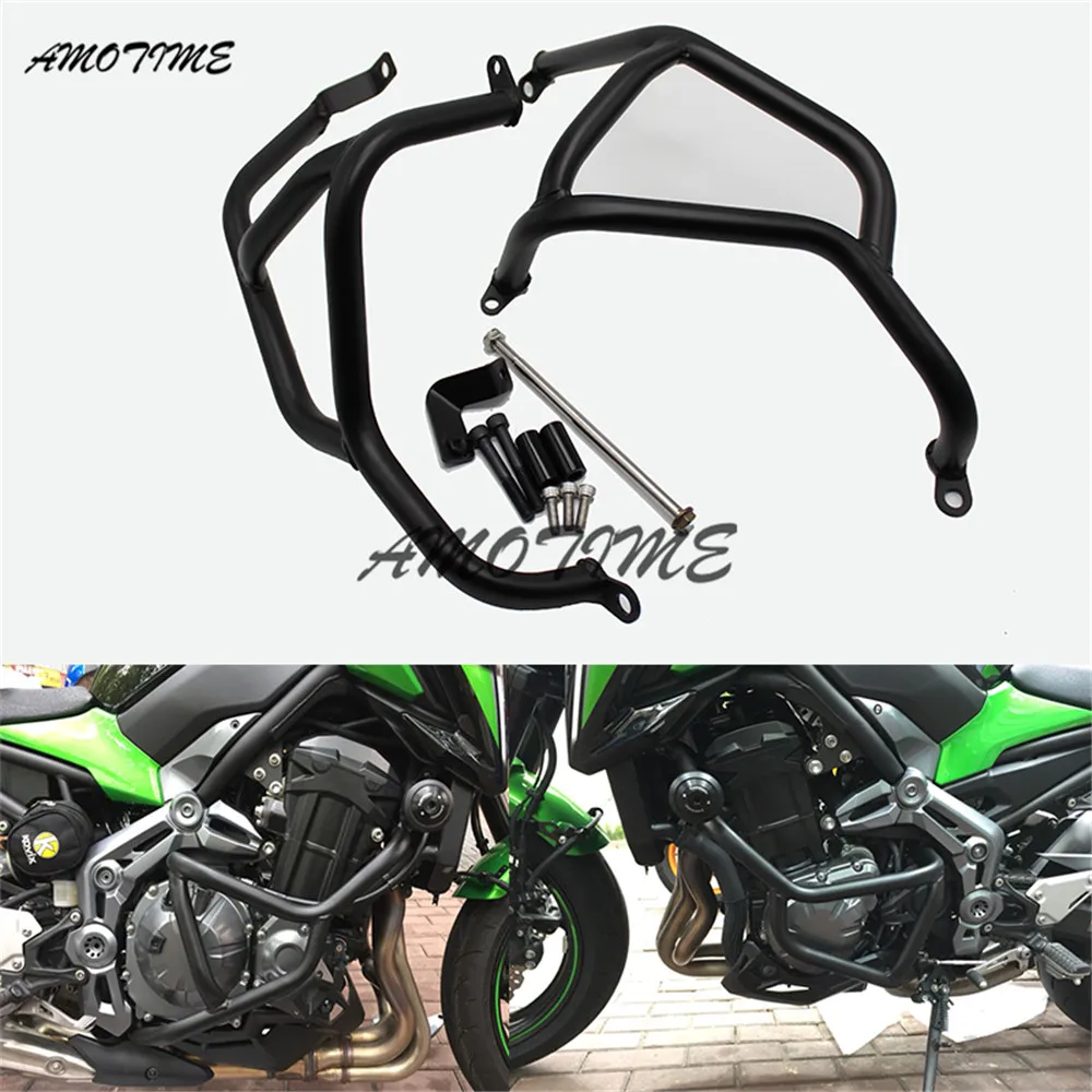 

Motorcycle Falling Protection Motorcycle Engine Protetive Guard Crash Bar 100% Brand New Z 900 Protector Bumper Black FOR Z900