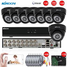 KKMOON 800TVL CCTV камера безопасности системы Full 960 H/D1 16CH DVR, HDMI ONVIF устройство цифровой видеозаписи рекордер 1 ТБ HDD 8* Внутренняя инфракрасная камера Doom
