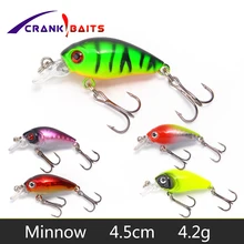 Mini Crankbait Fishing Lure 45mm 4.2g Topwater Isca Artificial Japan Hard Bait Minnow Swimbait Trout Bass Carp Fishing YB209