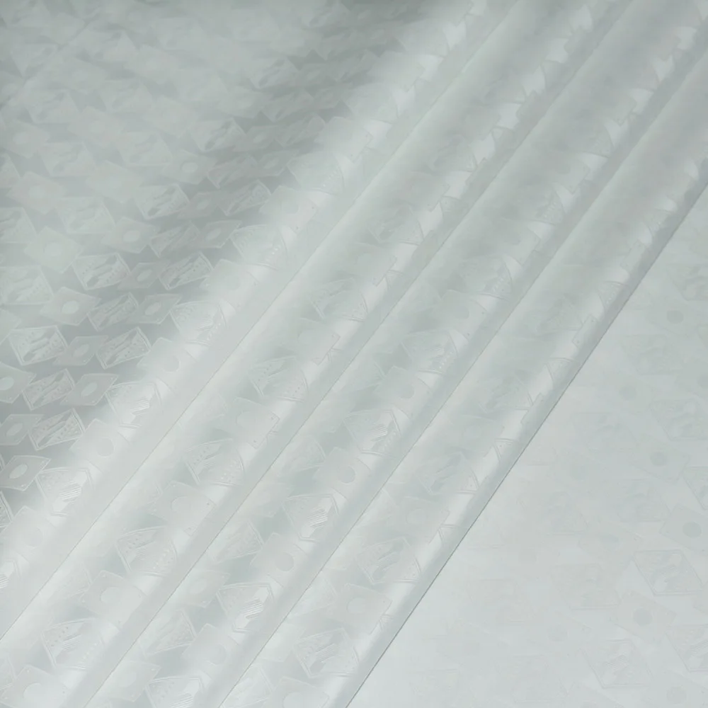 Белый Базен Riche Getzner морская парча ткань высокого качества африканский Базен кружева Анкара принты FEITEX