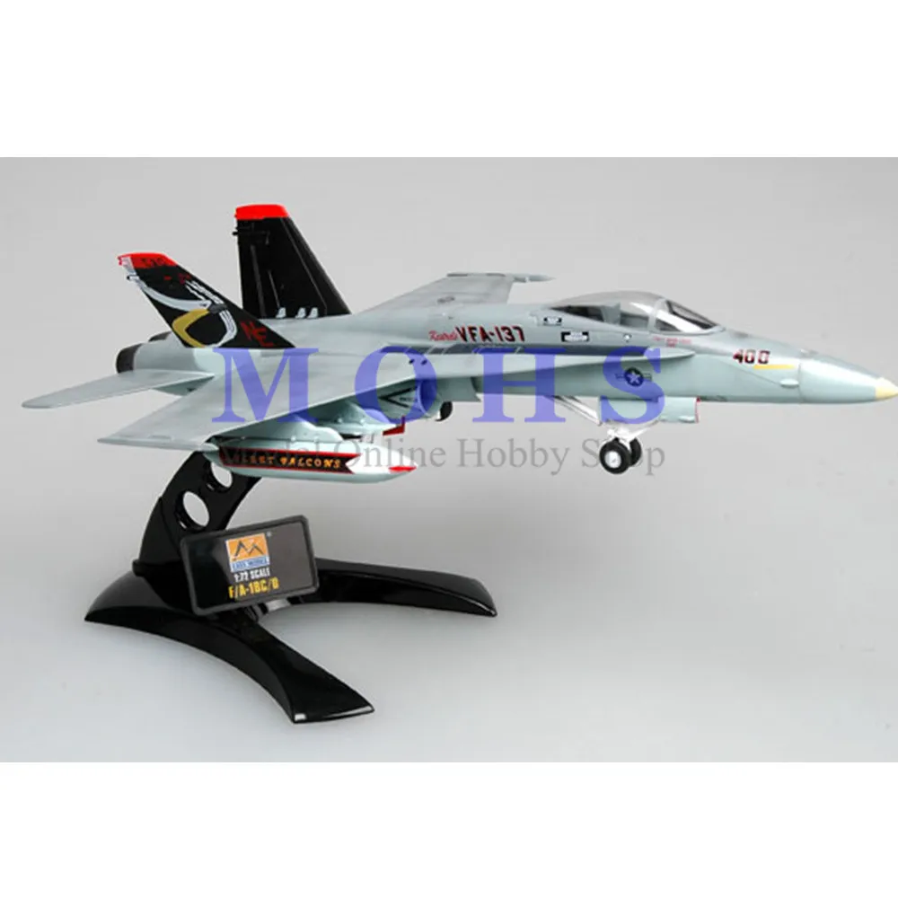 

EASY MODEL 37115 1/72 Assembled Model Scale Finished Model Airplane Scale Aircraft F18 F/A-18C US NAVY VFA-137 NE-402