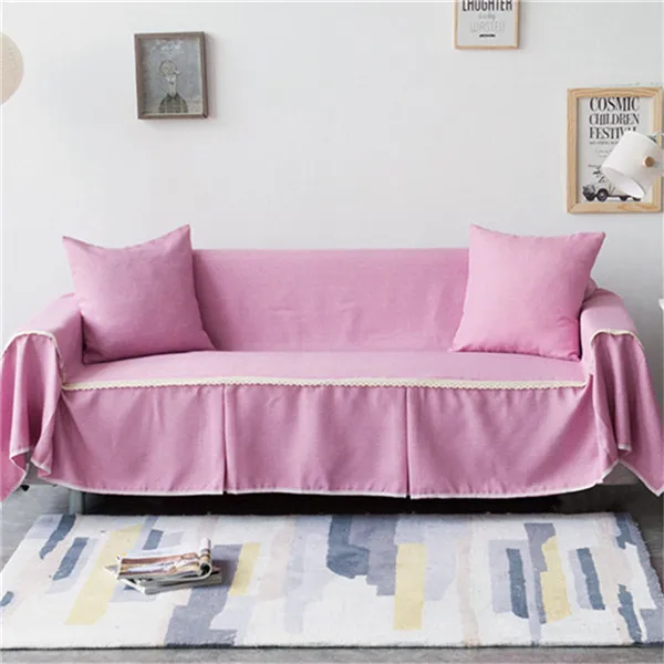 1 шт. однотонный тканевый чехол для дивана Универсальный диван полотенце все включено пылезащитный чехол диване украшение дома - Цвет: Color 13