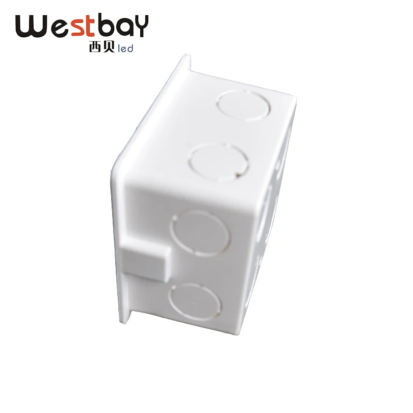 86 Тип Нижняя коробка кассета Универсальный Белый настенный ящик для настенного выключателя и пластиковый корпус розетка задняя коробка выход