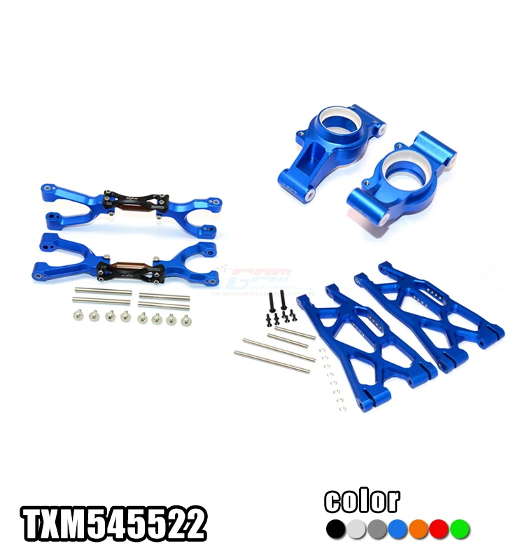Aluminum Rear Upper+lower Arms+kncukle Arms Settxm545522 For 1/5 X