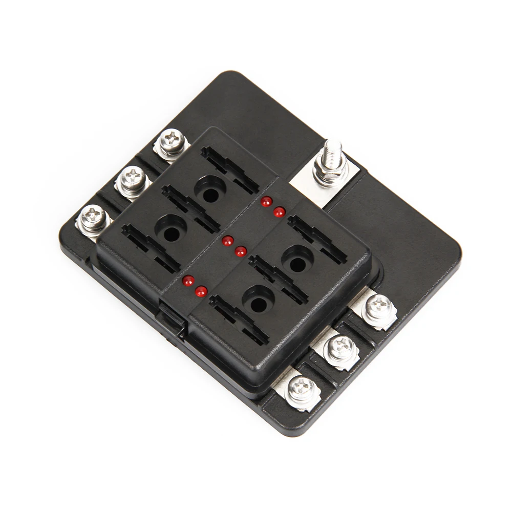 CARCHET 6 Way Blade Fuse Box Blown Cover 100A LED Illuminated Automotive Blade Fuse Holder Box 6Circuit Fuse Block-in Fuses from Automobiles & Motorcycles ...