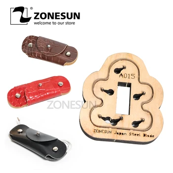 

ZONESUN A105 Leather Punch Die Steel Cutting Mold for Handmade Key Ring Cover Earphone Tool Punching Die Knife