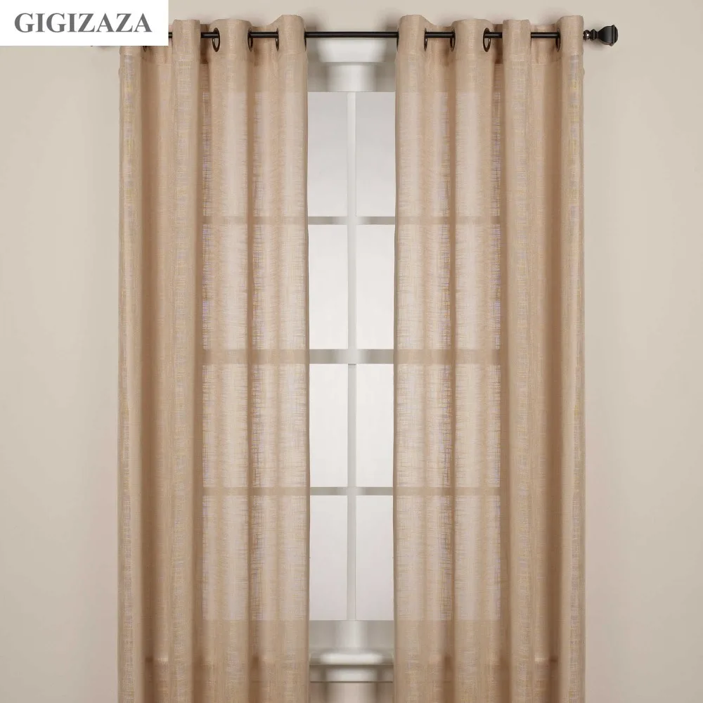 Online kopen wholesale grijs sheer gordijnen uit china grijs sheer ...