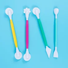 4 шт./компл. помадка торт отделочных работ украшенные цветами резьба ручка Кондитерская выпечка Инструменты моделирования