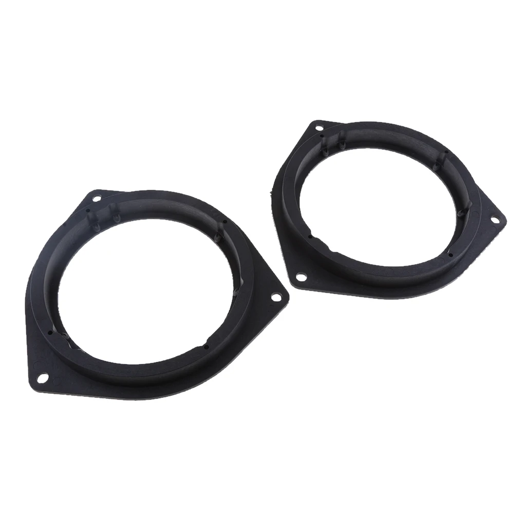 2 Pieces 6.5 Inch Black Plastic Speaker Adapter Bracket Ring for Toyota for Corolla for Crown for Reiz for BYD