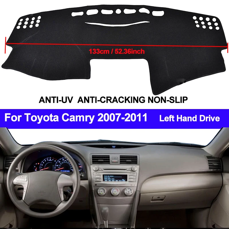 

Car Dashboard Cover Dash Mat Dash Pad DashMat ANti-UV For Toyota Camry Russia Board Cover Pad Carpet 2007 2008 2009 2010 2011