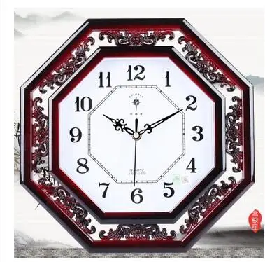  14inch Polaris clock watch Chinese simple hollow carved minimalist living room bedroom creative mut - 32857624544
