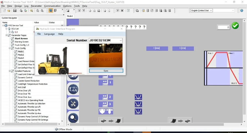 Hyster и yale гидравлический service tool 10.0.7