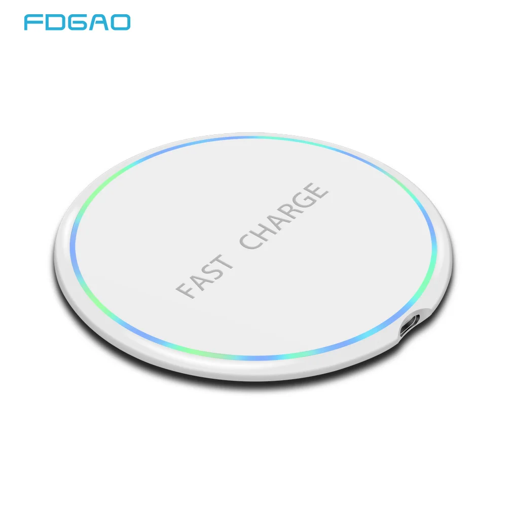 

FDGAO 10w Qi Wireless Charger For iPhone X Xs Max XR 8 Samsung S10 S9 For Xiaomi Mi 9 Mix 3 QC 3.0 Fast Wireless Charging Pad