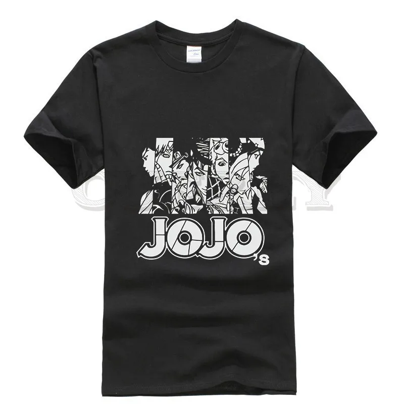 

2019 New T-shirt Jojo Bizarre Adventure Thsirt Japan Anime Cartoon Summer Dress Men Tee Cotton Funny T Shirt Custom Made