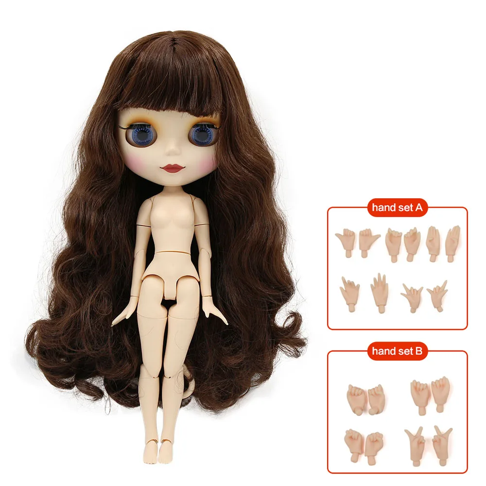 Кукла Blyth, Обнаженная, нормальная и комбинированная, для тела, разного типа, модная, симпатичная, BJD, куклы, подходит для самостоятельного макияжа, с набором рук A& B - Цвет: BL0312J