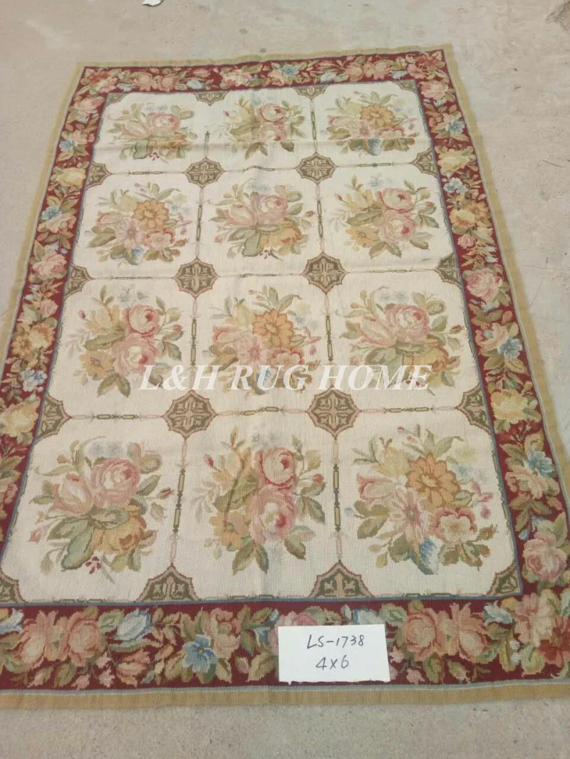 10 K 4'x6 'рукодельные ковры, новозеландская шерсть ковры цветочный дизайн