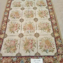 10 K 4'x6 'рукодельные ковры, новозеландская шерсть ковры цветочный дизайн