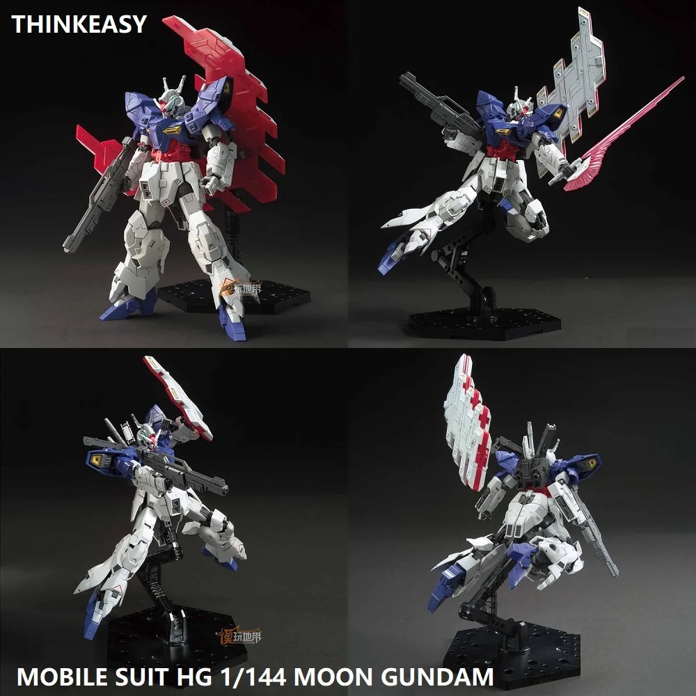 BANDAI оригинальная модель MOON Gundam HG 1/144 Jegan AMS 123X X Delta броня разблокированный