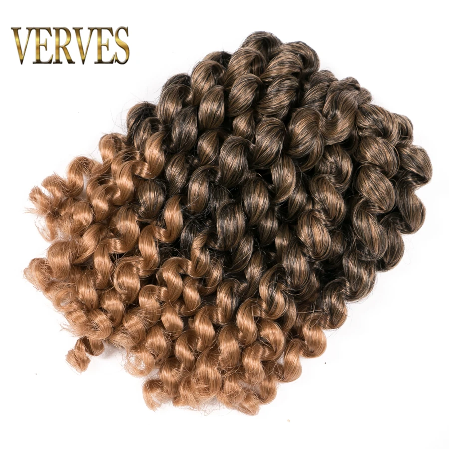 Накладные синтетические волосы VERVES Jumpy Wand ямайские кудрявые для наращивания 8
