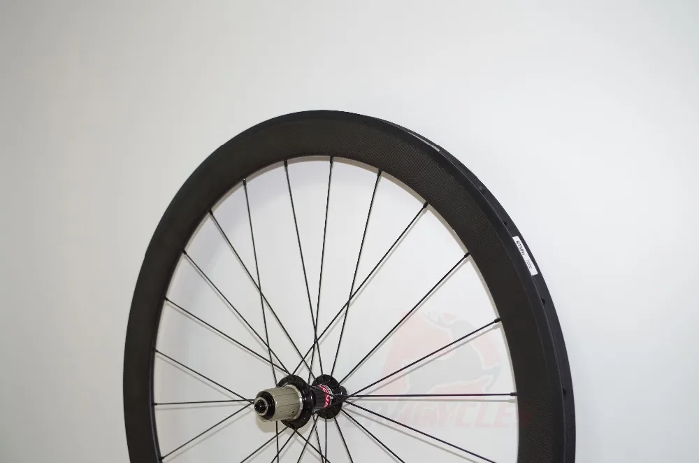Discount 1222g Only Super light 700c 50mm Carbon Tubular Road Bike wheels Bicycle wheelset Powerway R13/Bitex RAF10 RAR9 hubs 20 24 Holes 4