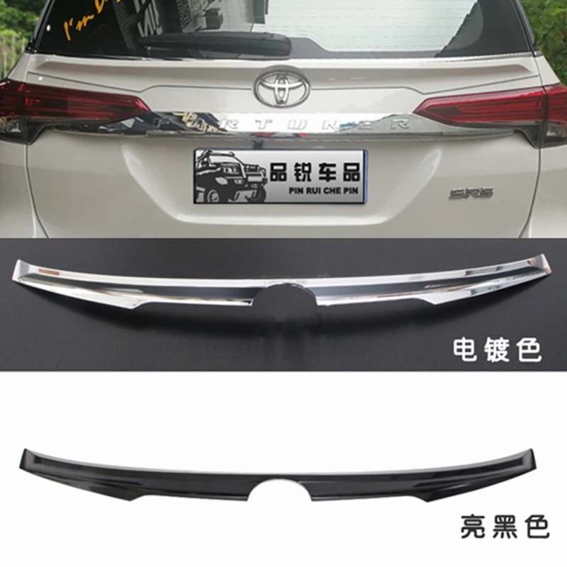 

ABS CHROME PAINT CRA REAR WING TRUNK LIP SPOILERS FIT FOR 16-2018 Toyota Fortuner 2016 2017 2018