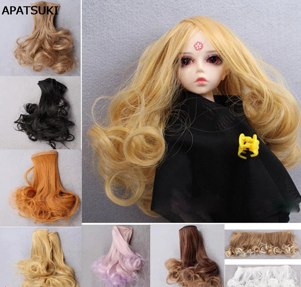 Кудрявые DIY кукольные волосы для куклы Blythe парик 1/3 1/4 BJD SD волнистые ручной работы