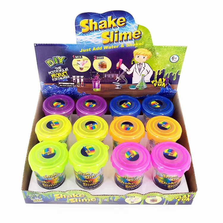 Shake Slime, полимерная глина, магический песок, принадлежности для слизи, порошок, блеск, встряхивание, сделай сам, просто добавьте воду, слизи, комплект для детей, рождественский подарок