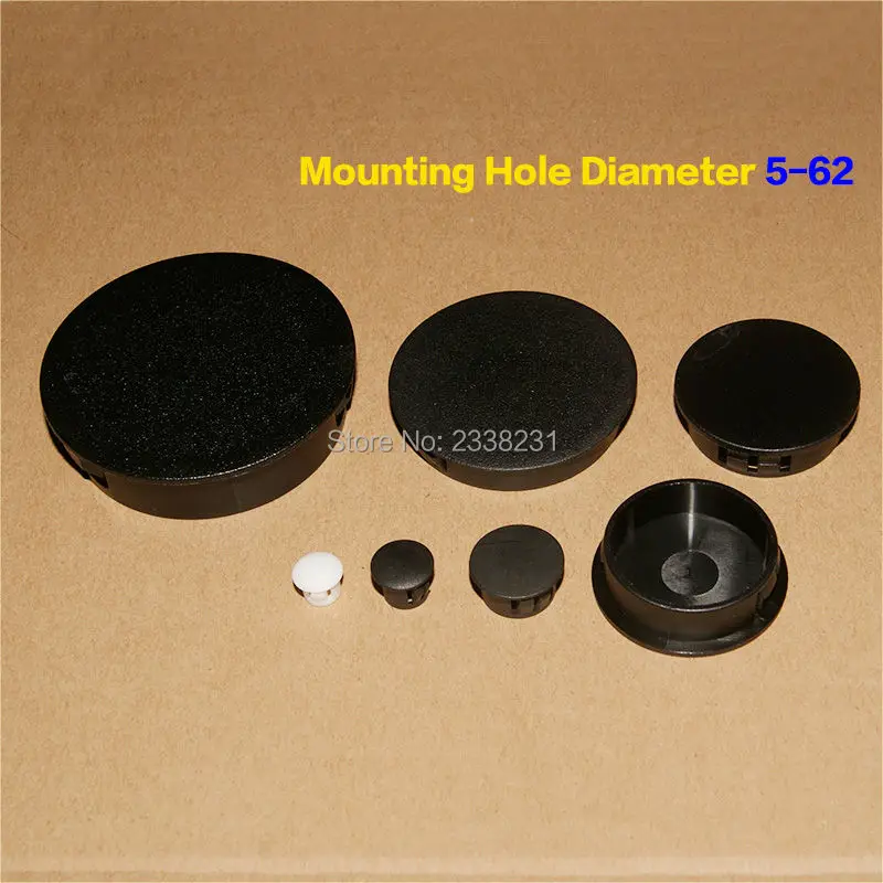 100pcs [SKT 8] Locking Rigid Nylon Hole Plugs Plastic Dome Snap in