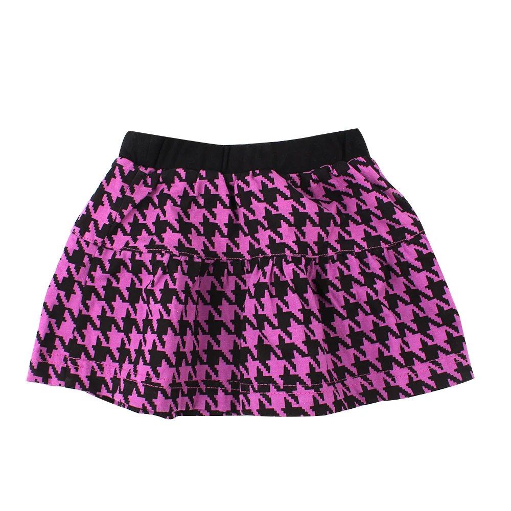 Fashion Plaid Girls Skirts Autumn Mini Dress For Girls Kids Clothes