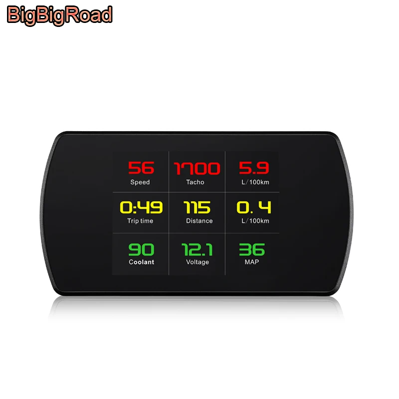 BigBigRoad автомобильный HUD OBDII 2 лобовое стекло проектор дисплей для BMW F16 F10 F20 F30 E36 E39 E46