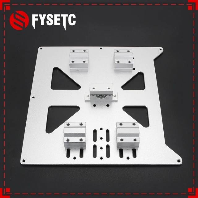Best Offers 3D Printer Parts Heating Platform Z-axis Support Aluminum Plate With 4pcs SC8UU For Prusa I3 /Wanhao Support Plate V3 Heatbed Best Offers 3D Printer Parts Heating Platform Z-axis Support Aluminum Plate With 4pcs SC8UU For Prusa I3 /Wanhao Support Plate V3 Heatbed