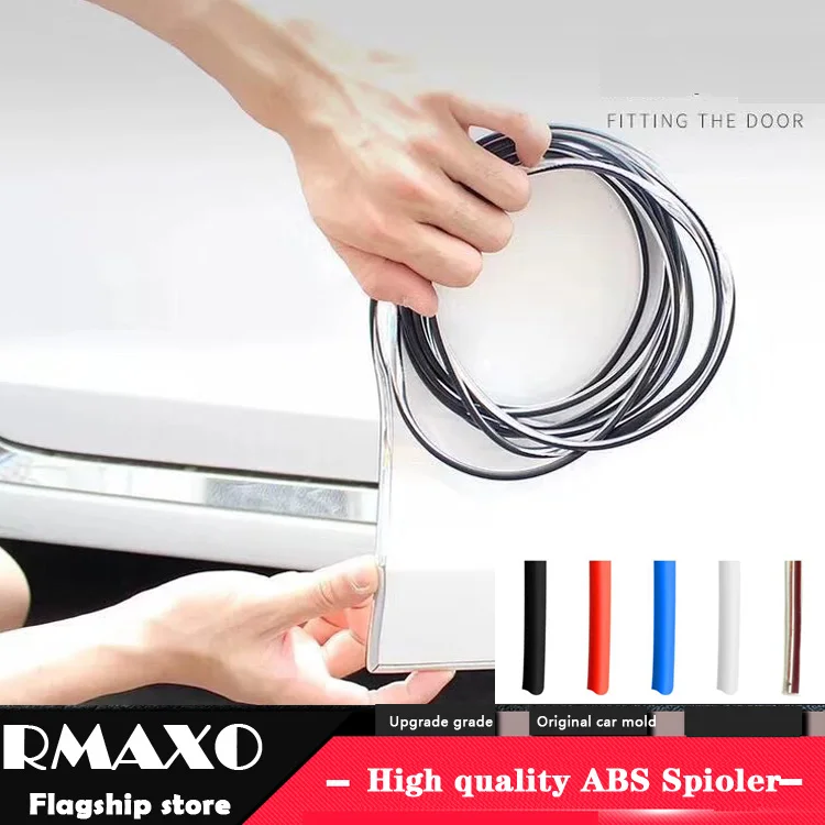 

5M universal Anti Collision Side Door Edge Guard Car Rubber Bumper strip Protection Sticker Strip Seal Strips decorative strip