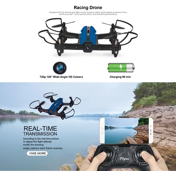 Flytec_T18_RC_Racing_Drone_with_WIFI_FPV_720P_Wide_Angle_HD_Camera_Mini_Pocket_Quadcopter_DIY_Body_Helicopter_RTF_11