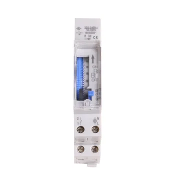 

New Smart home 12V DC 24 hour Daily Programmable Mini setting 15minutes Mechanical Timer Switch Din Rail Mechanical Timer