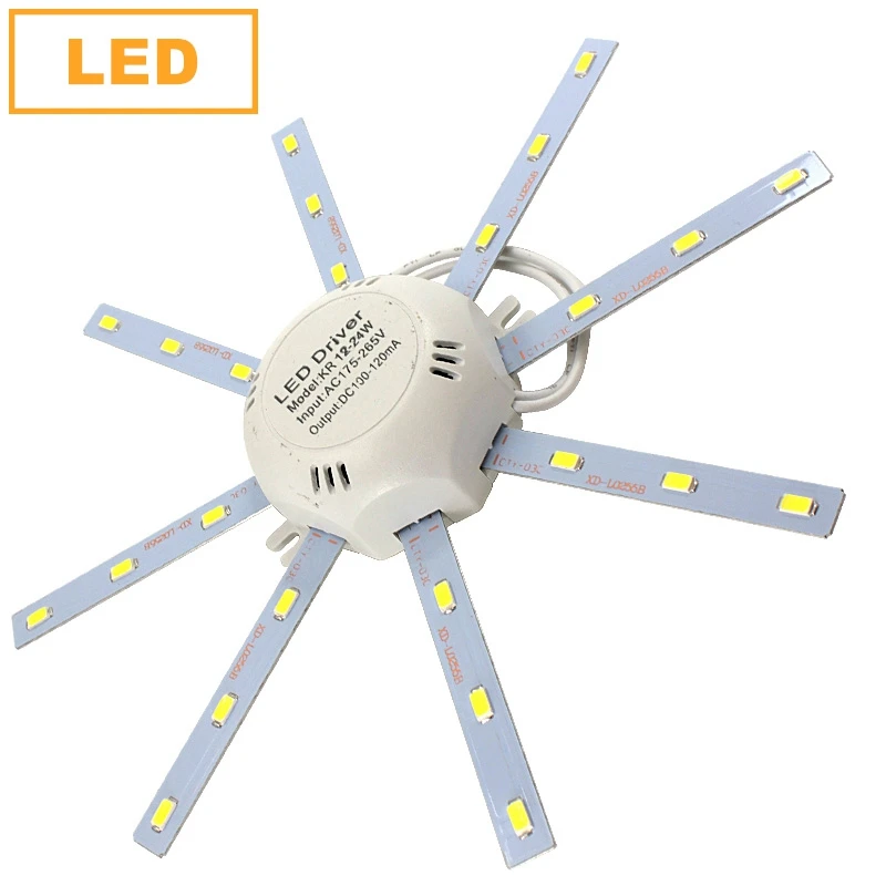 

LED Lamp SMD 5730 12W 16W 24W LED Ceiling Lamp 220V Octopus Light Energy Saving LED Board Indoor Lighting LEDs Light