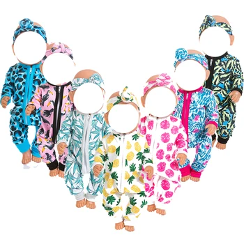 

17inch reborn baby Doll clothes pajama set baby doll jumpsuit for 18" doll clothes jumpsuit