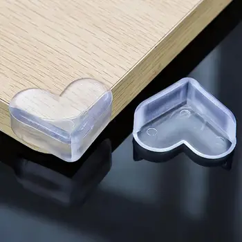 

10 PCS Heart-shaped Transparent Table Edge Protector Safe Corner Child Safety Supplies Safe Cover For Your Furniture Shape Edge