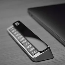 Горячая смола Временная парковочная карта Мобильный телефон номер телефон пластина скользящая крышка парковочная карта JLD