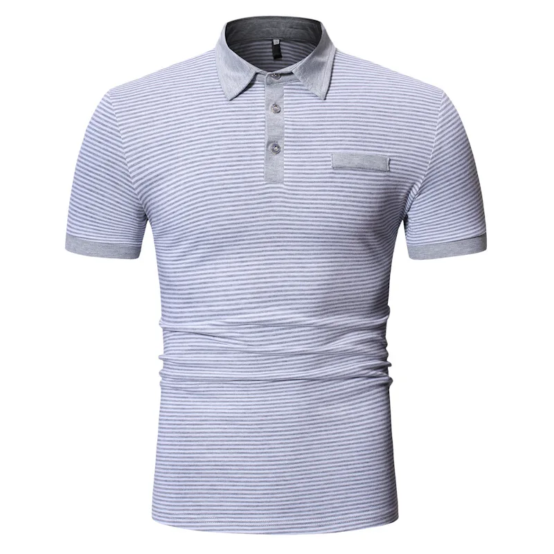 2019 Мужская рубашка поло, мужская деловая рубашка поло, повседневные топы, короткий рукав, высокое качество, летняя брендовая одежда размера