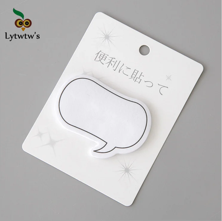 

1 Piece Lytwtw's Japanese Kawaii Dialog Sticky Notes Creative Post Notepad Filofax Memo Pads Office Supplies School Stationery