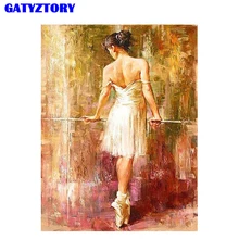 Безрамная Картина Сексуальная танцовщица Diy Набор для рисования по номерам Раскраска по номерам Акриловая Краска на холсте уникальный подарок для домашнего искусства