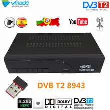 Vmade DVB T2 8943 HD Digital Decoder H.265 Terrestrial TV receiver TV Scart support Dolby AC3 Youtube with USB WIFI Set Top Box 