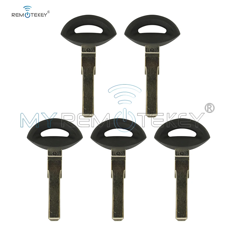 Remtekey 5pcs HU100 insert key blade for SAAB 9-3 spare remote emergency key uncut blade 2008 2009 2010 2011