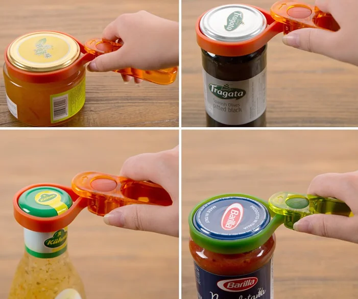 Multipupose Adjustable Rubber Strap Jar Bottle Can Opener Resin Plastic