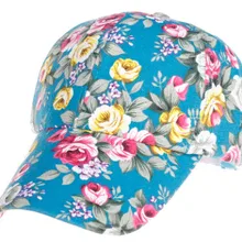Модная шляпа с цветочным принтом Женская бейсбольная кепка бейсболка шапка хип-хоп Регулируемая уличная хип-хоп бейсбольная кепка с хвостом