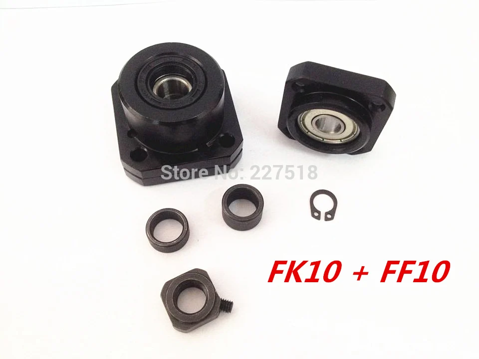 

SFU1204 ballscrew end support FK/FF10 set : 2sets ( Fixed Side FK10 + Floated Side FF10) for Ball Screw 1204 CNC part